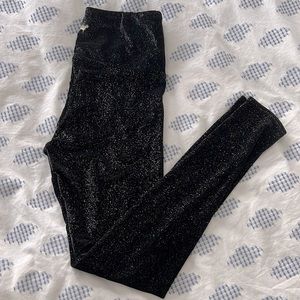 Goldsheep black velvet sparkle leggings